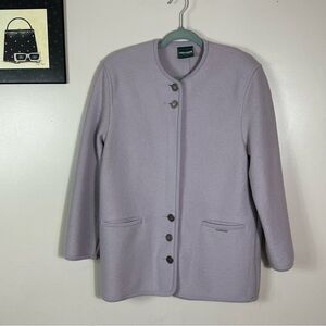 GEIGER PURE WOOL Women's Soft Purple Cardigan